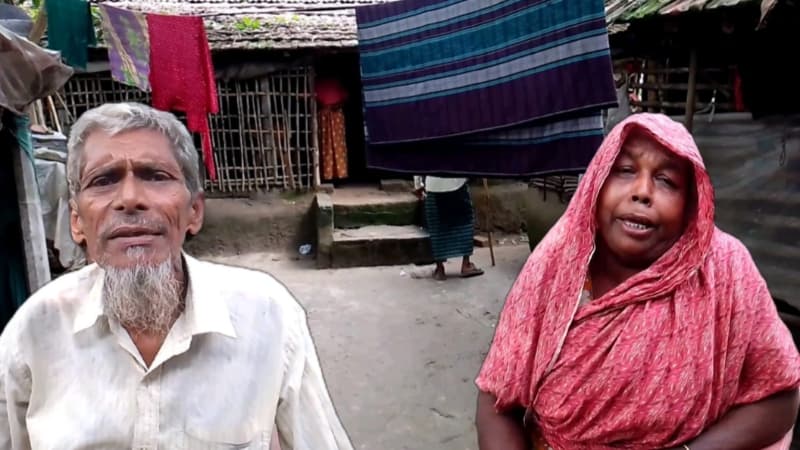 এক মুঠো খাবার আর ওষুধের আশায় বৃদ্ধ দম্পতি