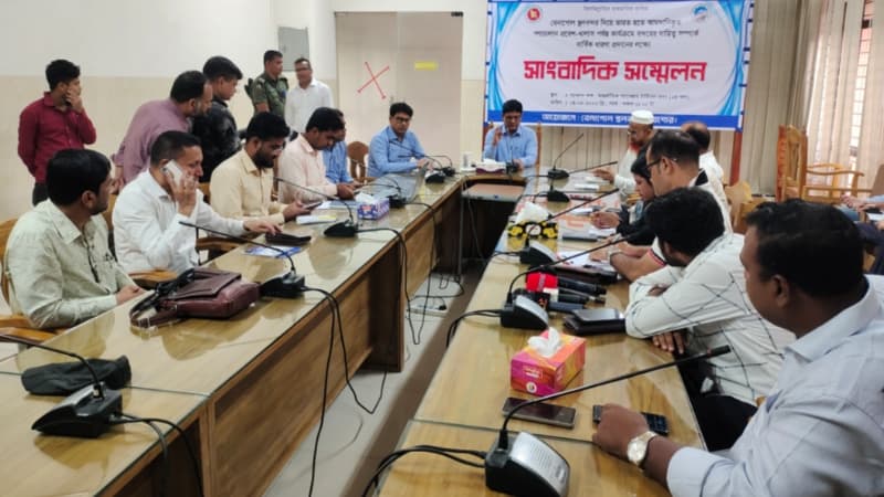 বেনাপোল স্থলবন্দরে পণ্যচালান প্রবেশ থেকে খালাস পর্যন্ত প্রক্রিয়া নিয়ে সাংবাদিক সম্মেলন