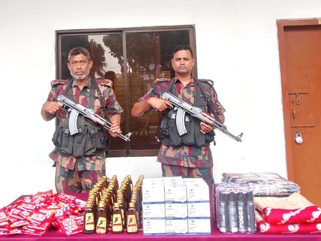 বেনাপোল সীমান্তে বিজিবির অভিযানে ভারতীয় পণ্য জব্দ