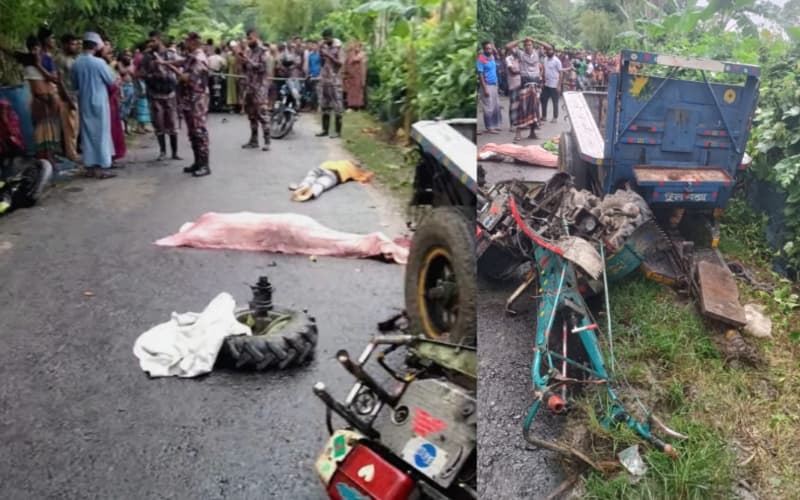 শার্শায় ট্রলি-মোটরসাইকেল মুখোমুখি সংঘর্ষে নিহত ২, আহত ৩